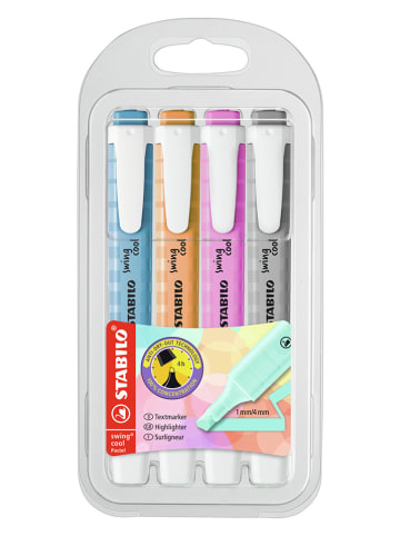 Textmarker "STABILO swing cool Pastel" - 4 Stück