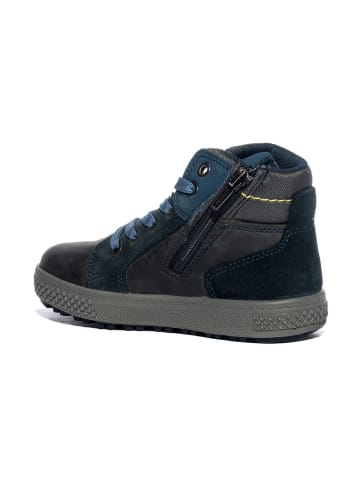 Leder-Sneakers in Schwarz