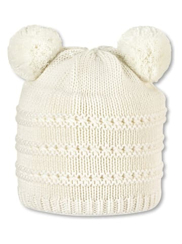 Strickmütze in Creme