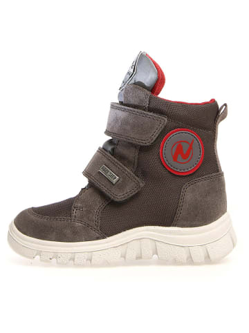 Leder-Boots "Gemi" in Grau