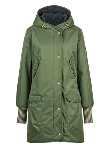 Dwustronna parka zimowa "Suomukka" w kolorze zielonym