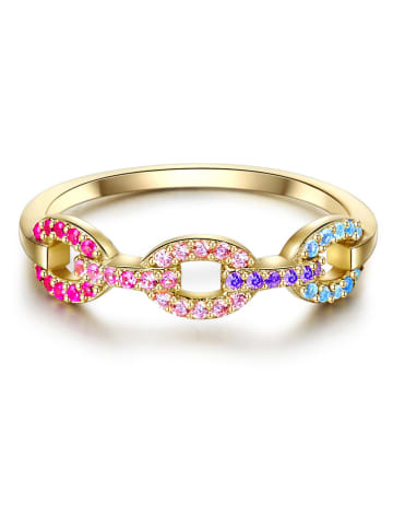 Vergold. Ring mit Edelsteinen