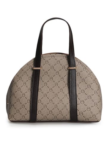 Handtas taupe/zwart - (B)27 x (H)20 x (D)10 cm