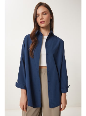 Blouse donkerblauw