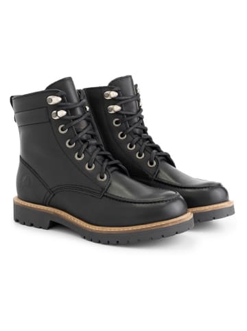 Leder-Boots "Rogaland" in Schwarz