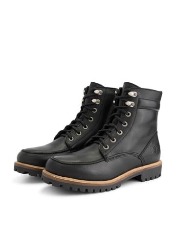 Leder-Boots "Rogaland" in Schwarz
