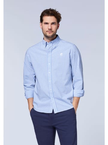 Hemd - Regular fit - in Hellblau/ Weiß