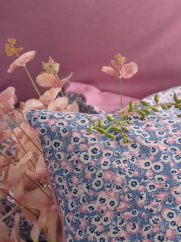 Renforcé-Bettwäsche-Set in Rosa/ Blau