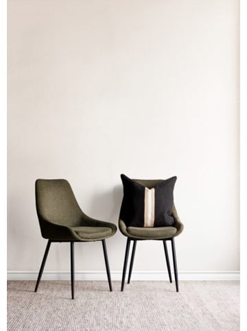 Kissenhülle in Schwarz  - (L)50 x (B)50 cm