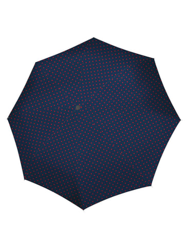 Parasol w kolorze granatowo-czerwonym