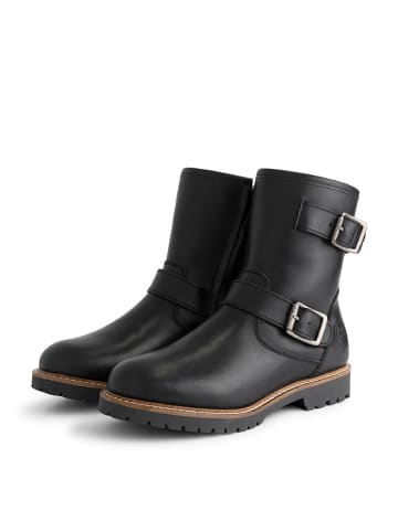 Leder-Boots "Skellerup" in Schwarz