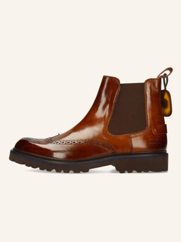 Leder-Chelsea-Boots "Pierce 26" in Hellbraun