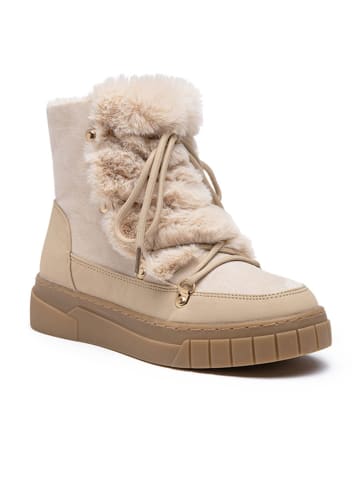 Winterstiefel in Beige
