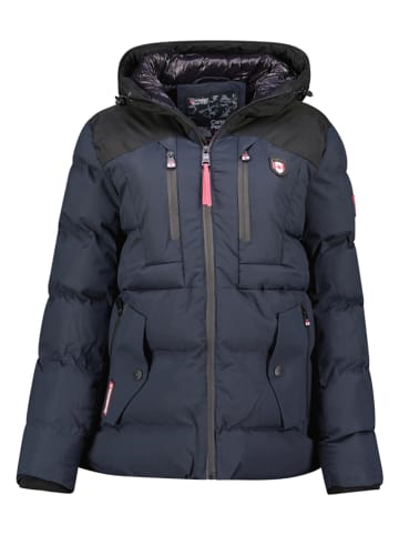 Parka in Dunkelblau/ Schwarz