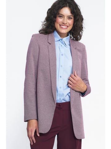 Blazer in Rot/ Weiß
