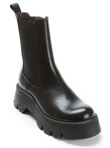 Leren chelseaboots zwart