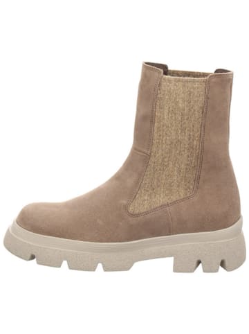 Leder-Chelsea-Boots "Kangae" in Beige