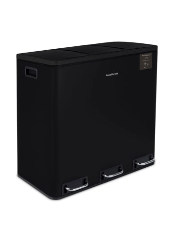 Recycling-Mülleimer in Schwarz - 54 l
