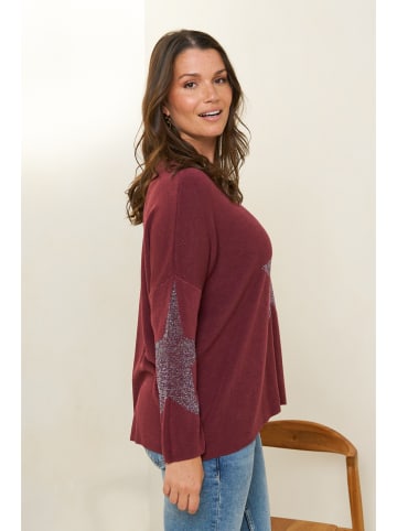 Sweter w kolorze bordowym