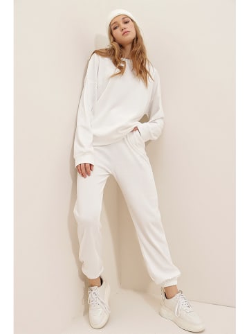 2tlg. Outfit in Weiß