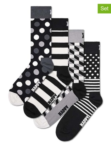 4tlg. Geschenkset in Schwarz/ Weiß
