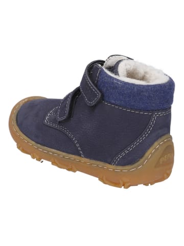 Leder-Winterboots "Nico" in Dunkelblau