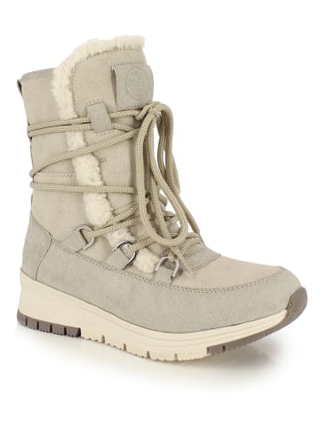 Kozaki zimowe "Alyssia" w kolorze kremowym