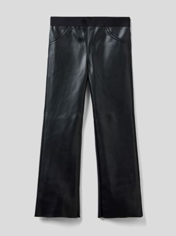 Kunstlederhose in Schwarz