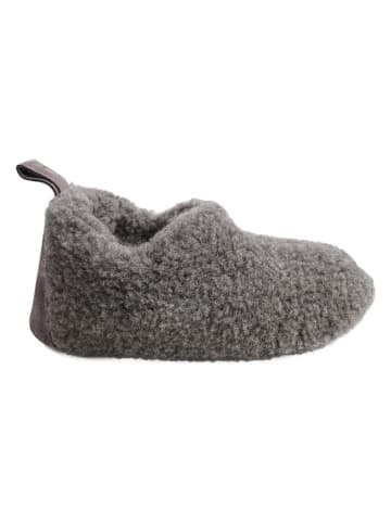 Pantoffels met lamsvacht "Cody" grijs