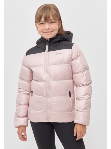 Doorgestikte jas "Kaylee" lichtroze/zwart