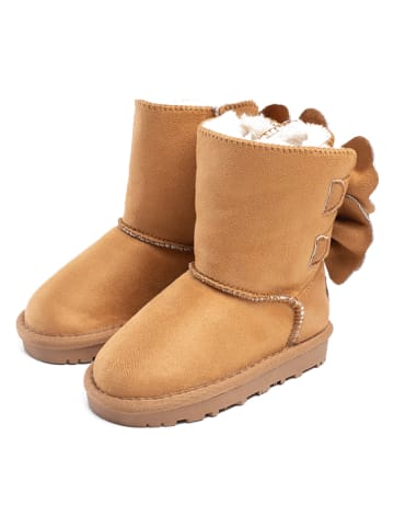 Winterboots "Belezza" in Hellbraun