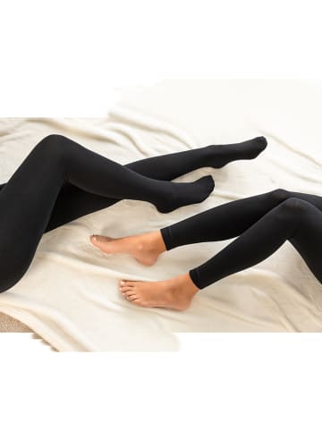 2-delige set: panty's zwart - 100 denier