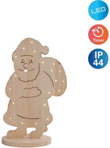 Lampa dekoracyjna LED "Santa" w kolorze jasnobrązowym - 31,5 x 49 x 13 cm