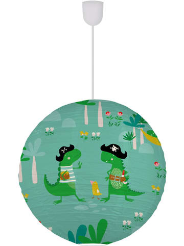 Papierleuchte "Pirates Dinosaurs" in Grün - Ø 45 cm
