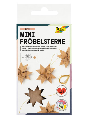 Bastelpapier für Mini-Fröbelsterne "Nature" in Hellbraun