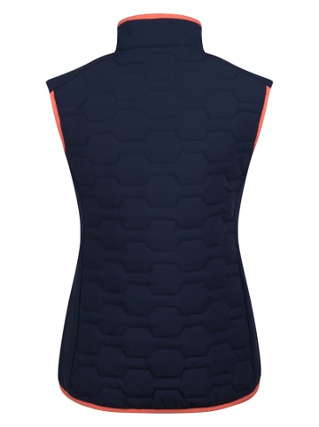 Doorgestikte bodywarmer "Glymur" donkerblauw