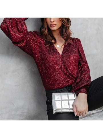 Bluse in Bordeaux