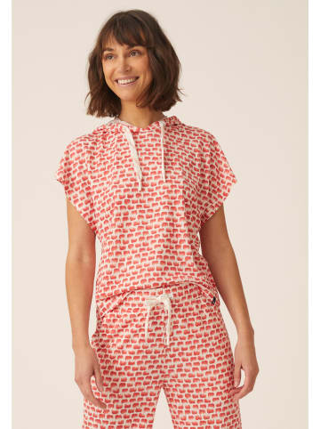 Shirt in Pink/ Weiß