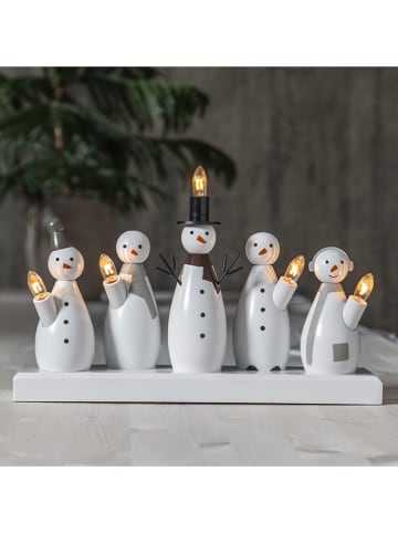 Fensterleuchter "Snowman" in Weiß - (L)46 x (B)28 cm