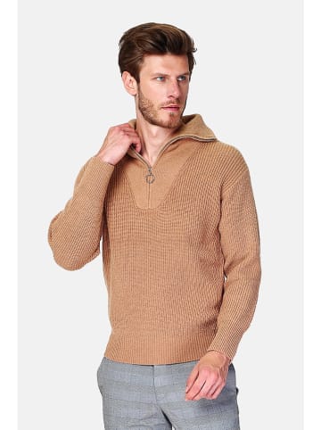 Sweter w kolorze karmelowym
