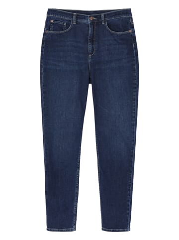 Spijkerbroek - tapered fit - donkerblauw