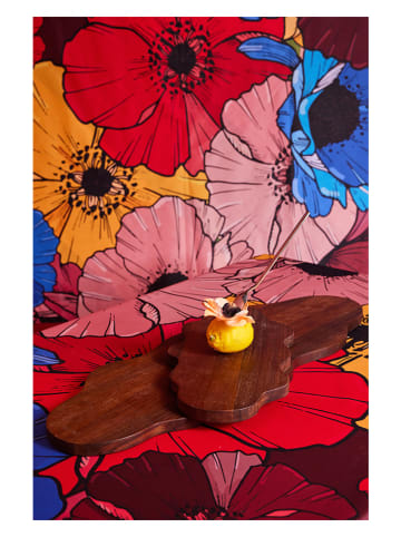 Schneidebrett "Flowy" in Braun - (L)70 x (B)25 cm