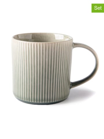 2-delige set: koffiebekers groen - Ø 8,8 cm
