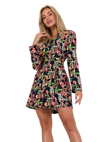 Kleid in Schwarz/ Bunt