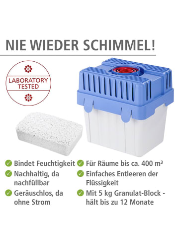 Raumentfeuchter "Feuchtigkeitskiller" in Blau/ Weiß
