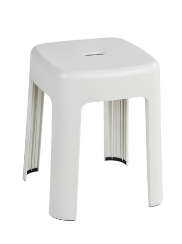 Badezimmer-Hocker "Alaska" in Weiß - (B)37 x (H)45,5 cm