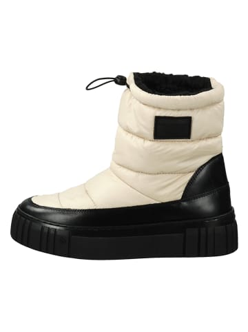 Leren winterlaarzen "Snowmont" wit/zwart