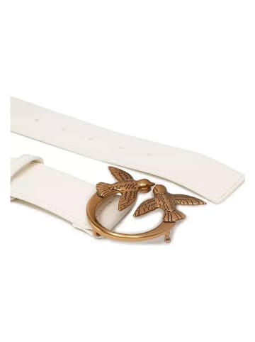 Leren riem crème