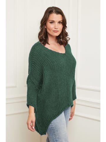 Sweter w kolorze ciemnozielonym