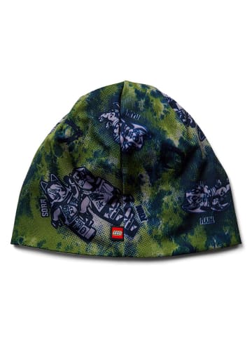 Czapka beanie w kolorze zielono-granatowym